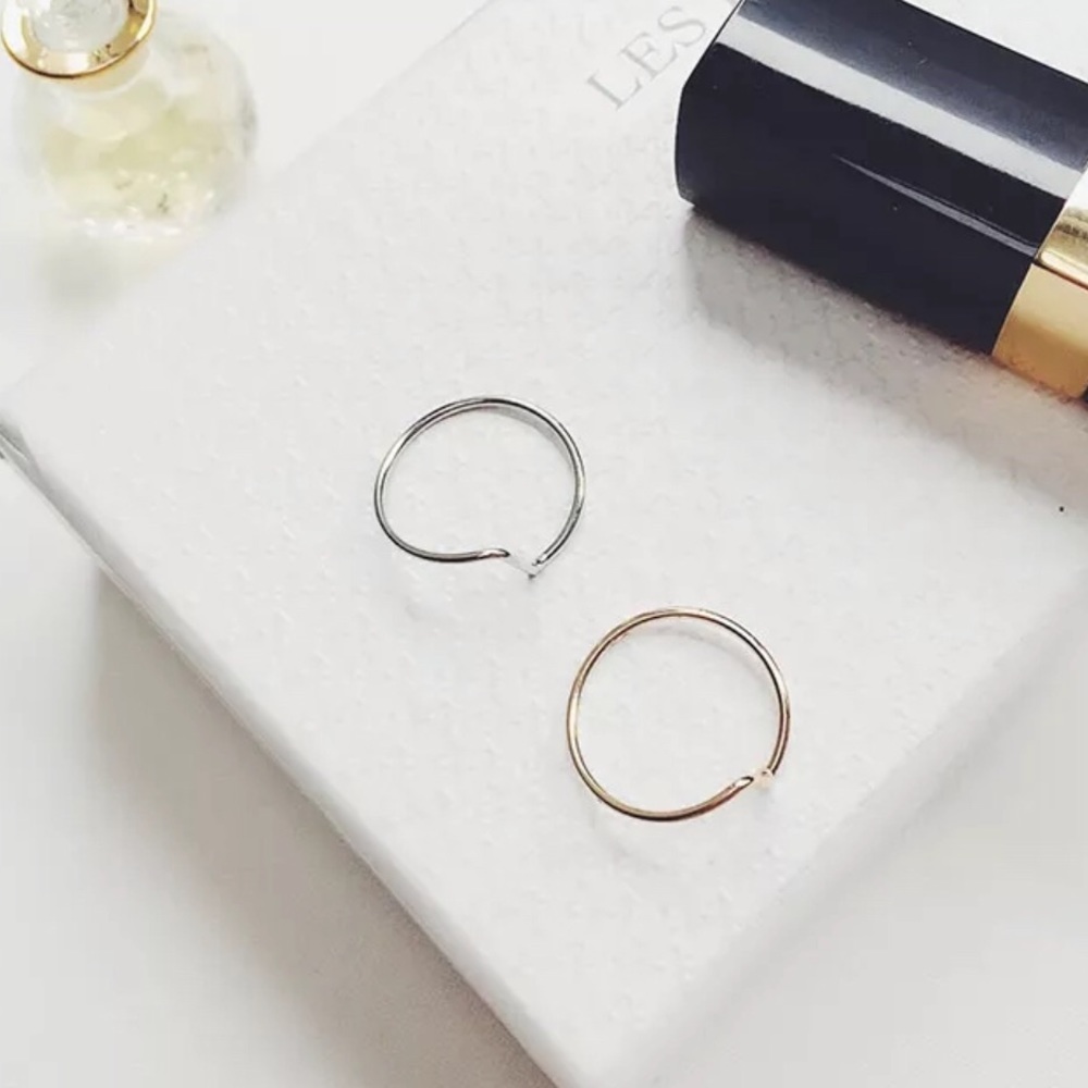 Minimal thin band ring